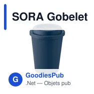 SORA Gobelet double paroi PP 300 ml - Miniature 1