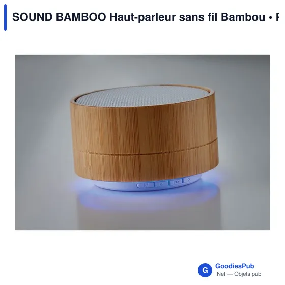 SOUND BAMBOO Haut-parleur sans fil Bambou - Image 3