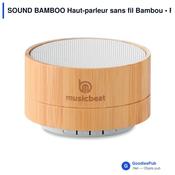 SOUND BAMBOO Haut-parleur sans fil Bambou - Image 5