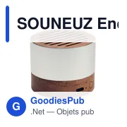Enceinte sans fil personnalisable en aluminium recyclé avec logo - Miniature 2