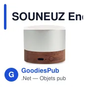 Enceinte sans fil personnalisable en aluminium recyclé avec logo - Miniature 3