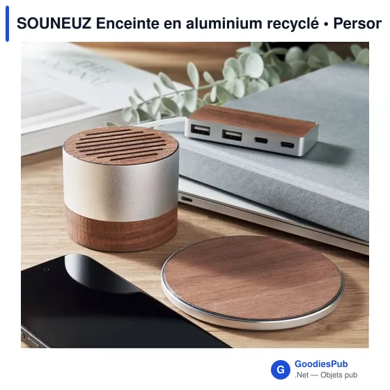 Enceinte sans fil personnalisable en aluminium recyclé avec logo - Image 5