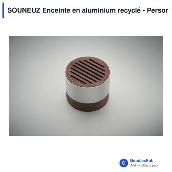 Enceinte sans fil personnalisable en aluminium recyclé avec logo - Image 6