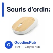 Souris d'ordinateur sans fil personnalisable avec logo - Judith - Miniature 1