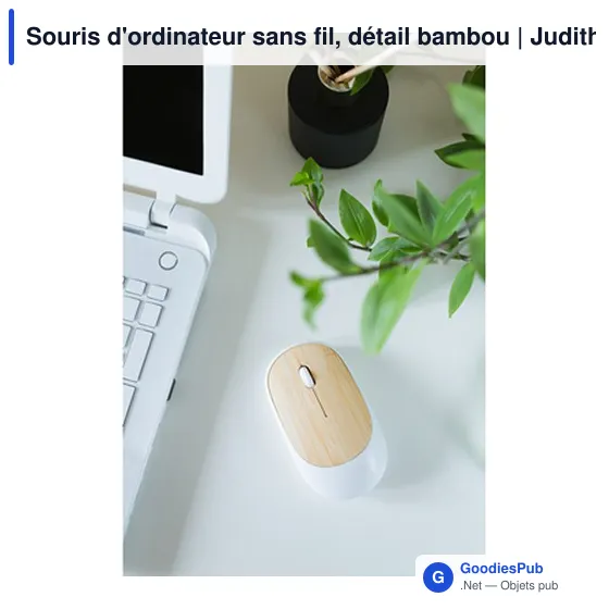 Souris d'ordinateur sans fil personnalisable avec logo - Judith - Image 2