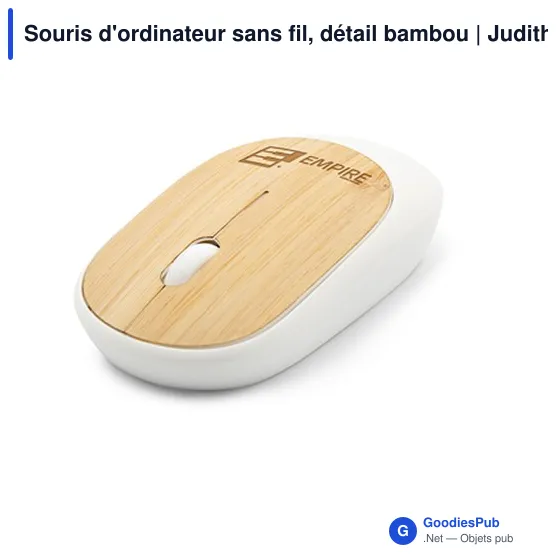 Souris d'ordinateur sans fil personnalisable avec logo - Judith - Image 3