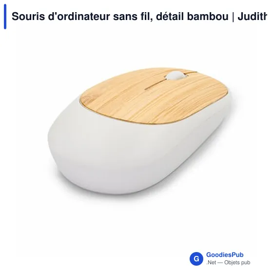 Souris d'ordinateur sans fil personnalisable avec logo - Judith - Image 4