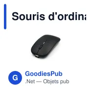 Souris d'ordinateur sans fil personnalisable avec logo - Randy - Miniature 1