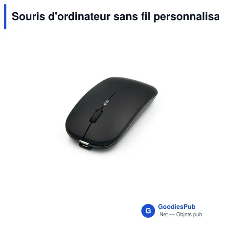 Souris d'ordinateur sans fil personnalisable avec logo - Randy