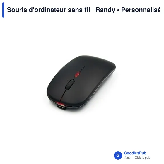 Souris d'ordinateur sans fil personnalisable avec logo - Randy - Image 2