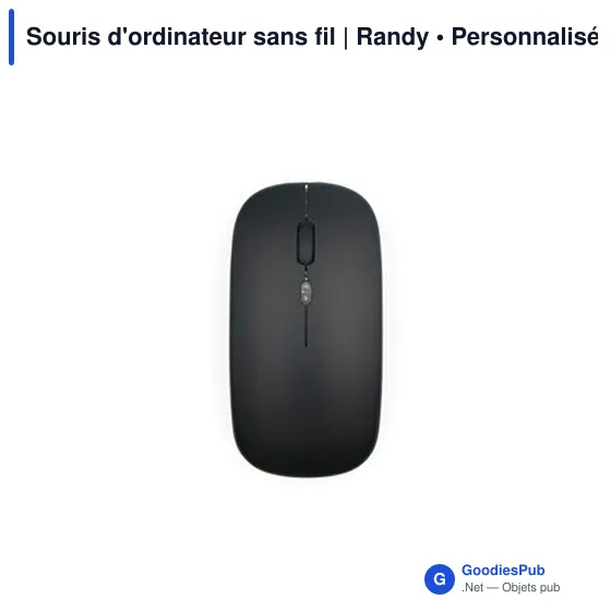 Souris d'ordinateur sans fil personnalisable avec logo - Randy - Image 4