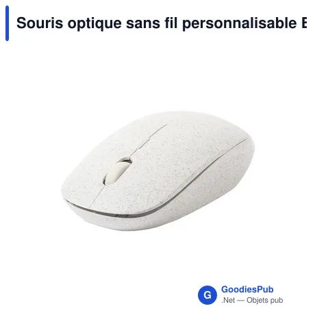 Souris optique sans fil personnalisable Estiky avec logo