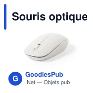 Souris optique sans fil personnalisable Estiky avec logo - Miniature 3