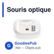 Souris optique sans fil personnalisable Estiky avec logo - Miniature 4