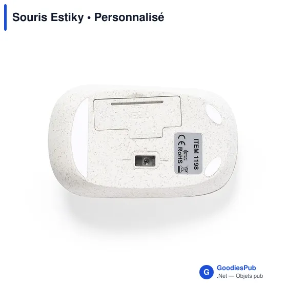 Souris optique sans fil personnalisable Estiky avec logo - Image 4