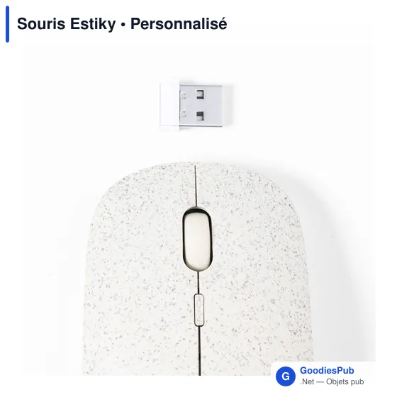 Souris optique sans fil personnalisable Estiky avec logo - Image 5