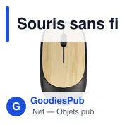 Souris optique sans fil en ABS Eileen - Miniature 1