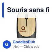 Souris optique sans fil en ABS Eileen - Miniature 3