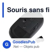 Souris optique sans fil en ABS Eileen - Miniature 4