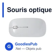 Souris optique sans fil personnalisable Jodi avec logo - Miniature 1