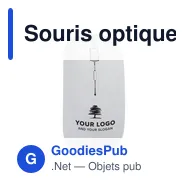 Souris optique sans fil personnalisable Jodi avec logo - Miniature 6