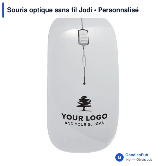 Souris optique sans fil personnalisable Jodi avec logo - Image 6