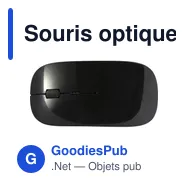 Souris optique sans fil personnalisable Jodi avec logo - Miniature 7