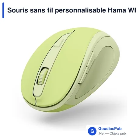 Souris sans fil personnalisable Hama WM-400 avec logo