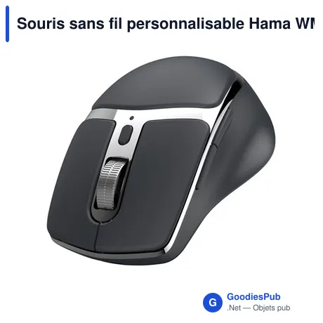 Souris sans fil personnalisable Hama WM-800 avec logo