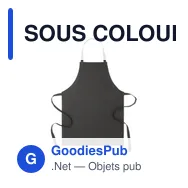 SOUS COLOUR Tablier en coton recyclé - Miniature 1