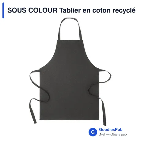 SOUS COLOUR Tablier en coton recyclé