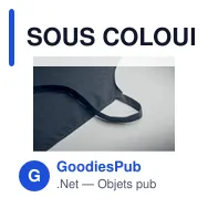SOUS COLOUR Tablier en coton recyclé - Miniature 7