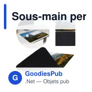 Sous-main personnalisable format A2 59 x 42 cm avec logo - Sublimation - Miniature 1