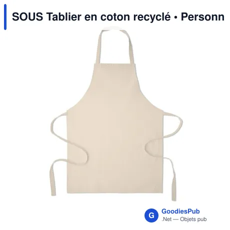 SOUS Tablier en coton recyclé
