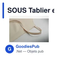 SOUS Tablier en coton recyclé - Miniature 5