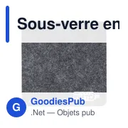Sous-verre personnalisable en feutre rPET avec logo - Lawrence - Miniature 5