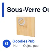 Sous-Verre Ouvre Bouteille Lestral - Miniature 2