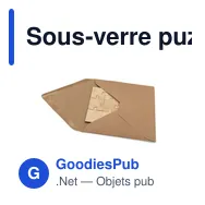 Sous-verre puzzle personnalisable avec logo | Oberon - Miniature 11