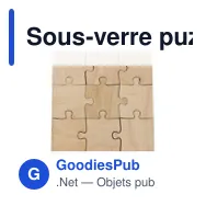 Sous-verre puzzle personnalisable avec logo | Oberon - Miniature 12