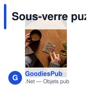 Sous-verre puzzle personnalisable avec logo | Oberon - Miniature 3