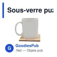 Sous-verre puzzle personnalisable avec logo | Oberon - Miniature 7