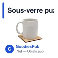 Sous-verre puzzle personnalisable avec logo | Oberon - Miniature 8