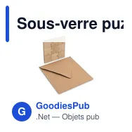 Sous-verre puzzle personnalisable avec logo | Oberon - Miniature 10