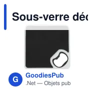 Sous-verre décapsuleur personnalisable en ABS recyclé avec logo - R-ABS - Miniature 2