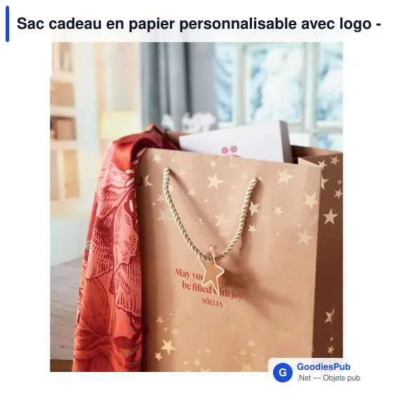 Sac cadeau en papier personnalisable avec logo - SPARKLE - Image 5