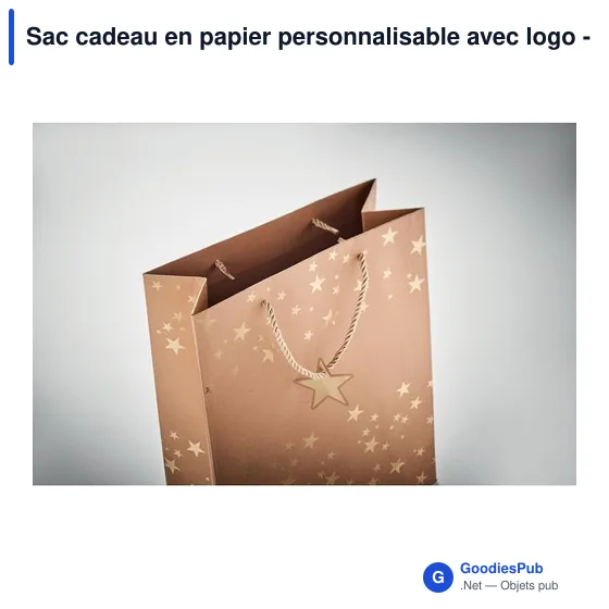 Sac cadeau en papier personnalisable avec logo - SPARKLE - Image 7