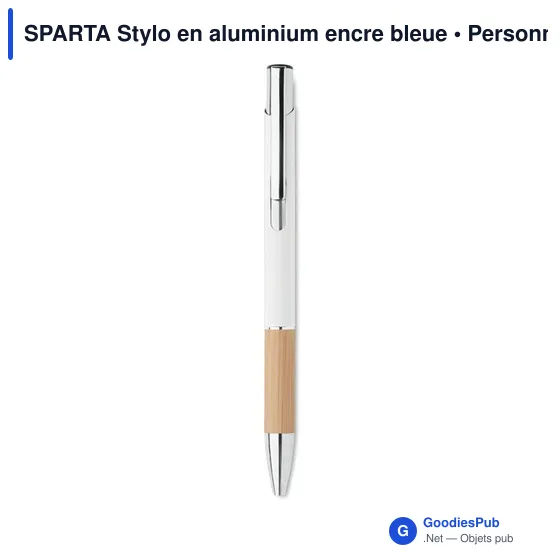 SPARTA Stylo en aluminium encre bleue - Image 2