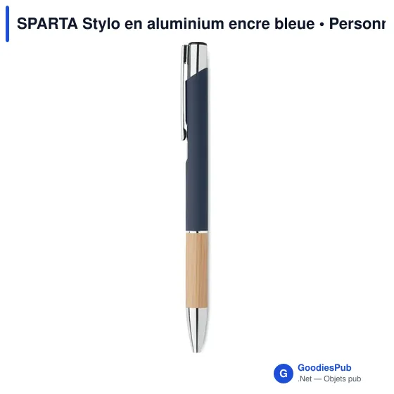 SPARTA Stylo en aluminium encre bleue - Image 8