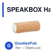 SPEAKBOX Haut-parleur en bambou - Miniature 1