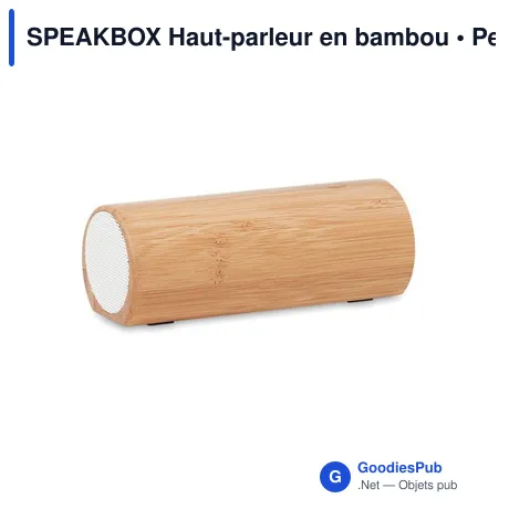 SPEAKBOX Haut-parleur en bambou
